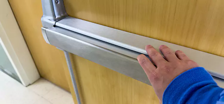 Installing a Push Bar on a Door Greensboro